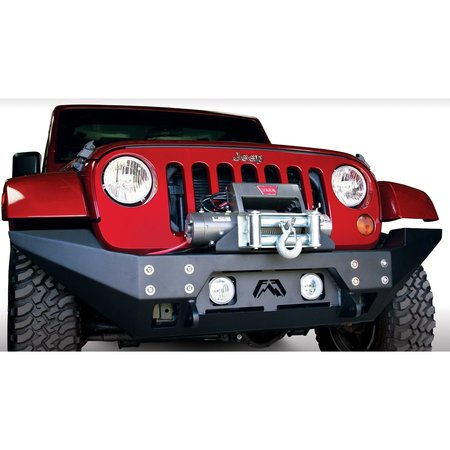 Fab Fours 07-17 JEEP JK WINCH PLATE MATTE BLACK JPWP-1